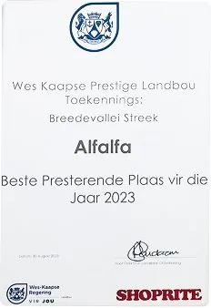 Western Cape Agriculture Award 2023